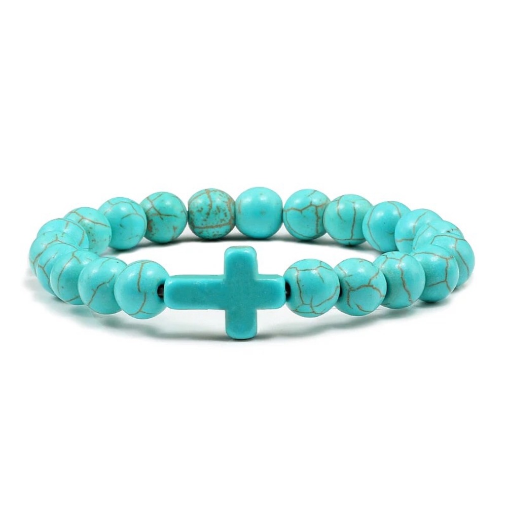 Elastic Blue Bracelet Turquoise for women,